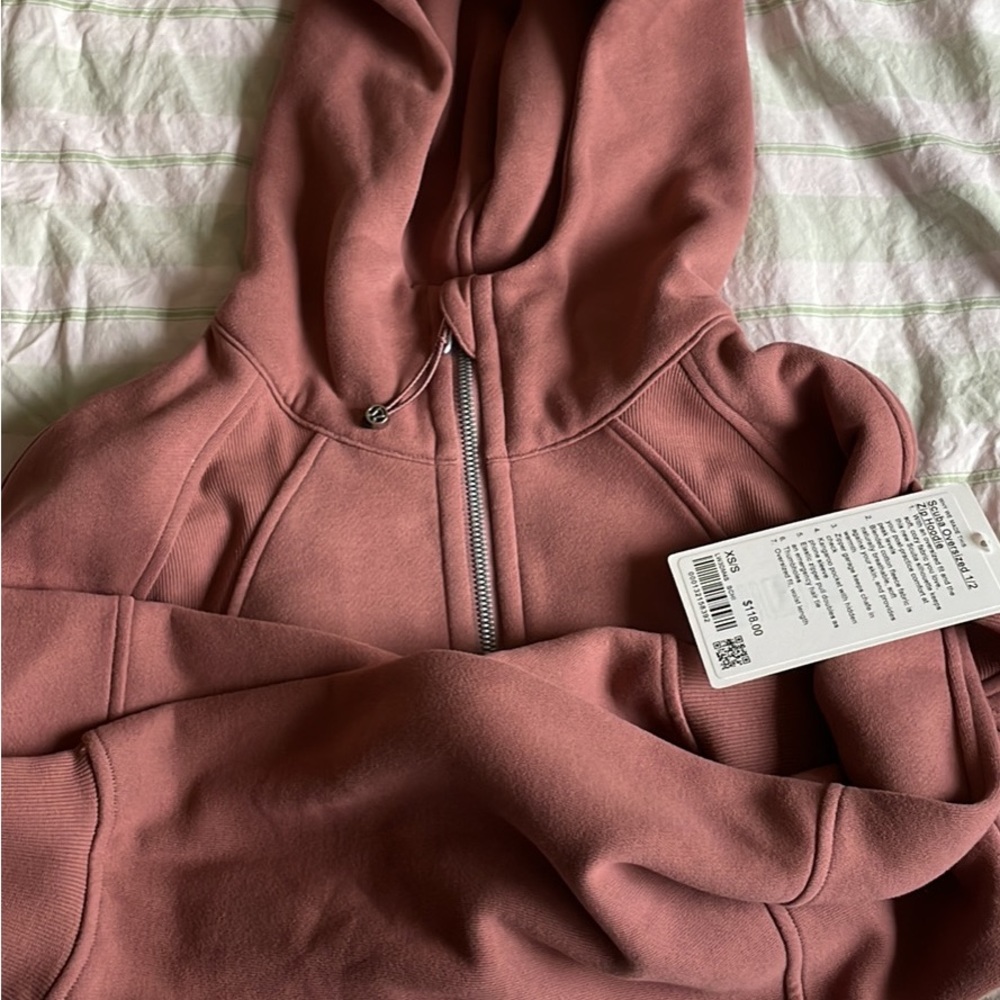 NWT Lululemon Half-Zip OS Scuba (Spiced Chai)